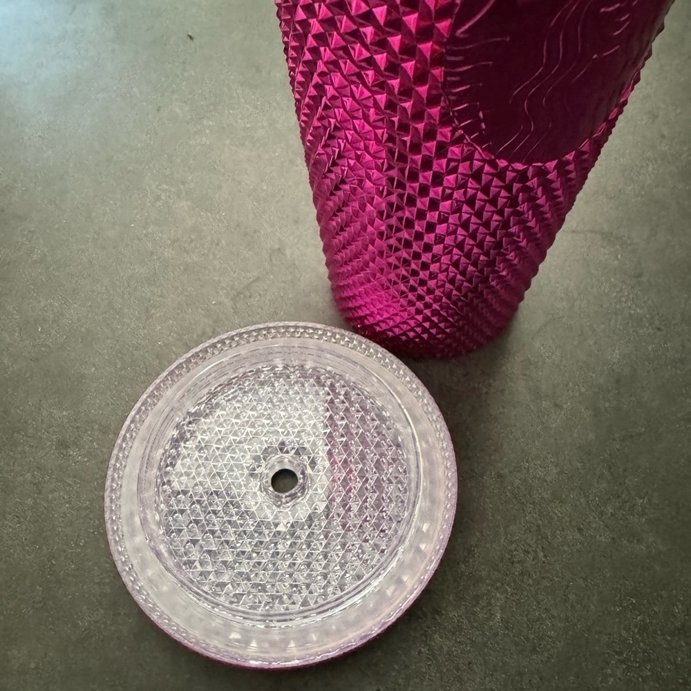 Starbucks Studded Disco Magenta Cup - Picture 7 of 15